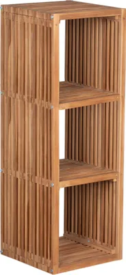 Produktbild von Teakregal 3 Fächer Outdoor 120x40x40 cm
