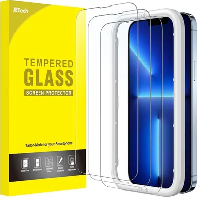 Produktbild von JETech iPhone 13 Pro Max Schutzfolie 6,7 Zoll 3 Stück Klar Panzer Glas