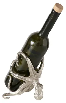 Produktbild von Flaschenständer Flaschenhalter Octo Metall Silberfarben