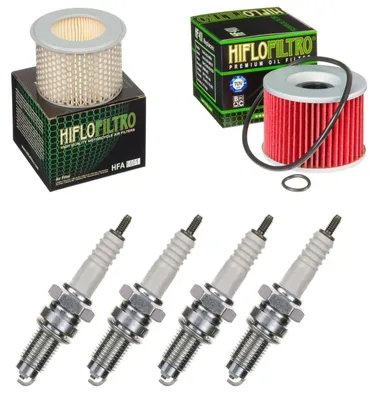 Obrázok produktu pre Servisná sada pre Honda CB 650 C Custom 1980–1981: vzduchový filter, olejový filter, zapaľovacie sviečky od pamoto –