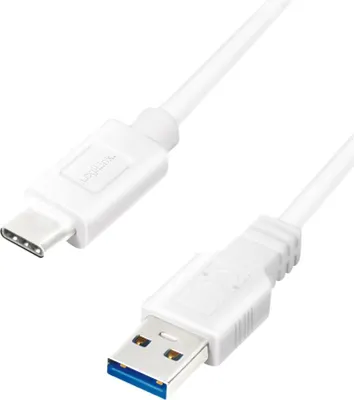 Image de Logilink Câble USB-C 3.2 Gen1, C/M vers USB-A/M, blanc 3 m