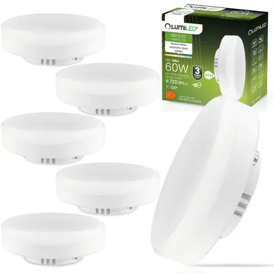 Produktbild von LUMILED 6er Set GX53 LED Lampe 8W Ersatz 60W 720lm 4000K Neutralweiß 120° 6er Pack