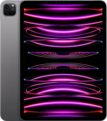 Produktbild von 11" iPad Pro Wi-Fi + Cellular space grau, 2022, Apple M2 8C10G, 128GB