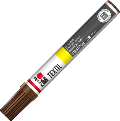 Produktbild von Marabu Textilmarker "Textil Painter" Strichstärke: 2-4 mm mittelbraun