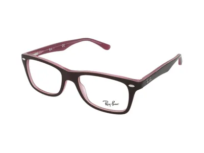 Produktbild von Ray-Ban RB5228, Erwachsener, Uni, Rechteckig, Braun, Pink, Nicht-polarisierte Linse, Azetat
