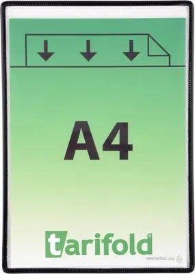 Produktbild von Klarsichttafel standard A4 schwarz 5 Stück