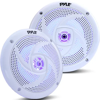 Image de Haut-Parleurs Plats Et Étanches De 240 Watts Avec Rétroéclairage À Led Yacht