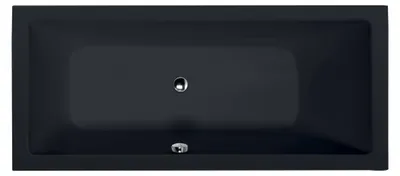 Produktbild von Polysan MIMOA Rechteckwanne 170x80x39cm, Schwarz matt