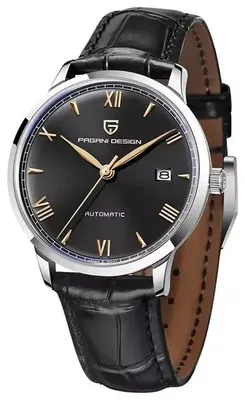 Produktbild von Herrenuhr Pagani Design Outcept, mechanisch, echtes Leder, schwarz