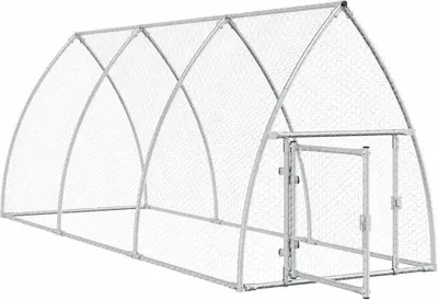 Obrázek produktu pro vidaXL Klec pro kuřata stříbrná 300x105x120 cm Pozinkovaná ocel