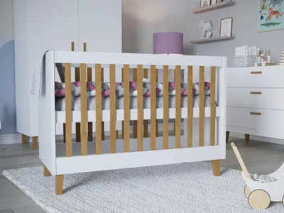 Produktbild von Kinderbett KUBI mit 3 Positionen Weiß