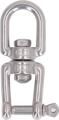 Produktbild von Doppelkiefer Häppich professionell Hochleistungs 304 Edelstahl -Rollvorrichtung zum Schwungkletterseil 5 mm/0,20 Zoll