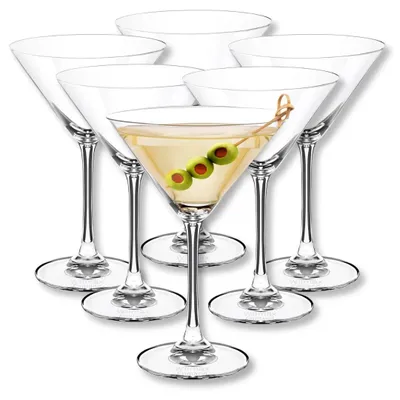 Zdjęcie produktu dla Szklanki do martini Wilmax 270 ml, szkło kryształowe, zestaw 6 sztuk, przezroczyste WL-888030/6A