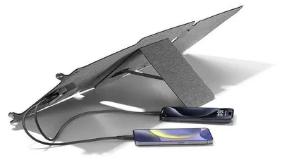 Produktbild von Cellularline Tragbares Solar-Ladegerät 20W Tragbares Ladegerät mit Solarpanels, Drinnen, AC, IP65, Schwarz