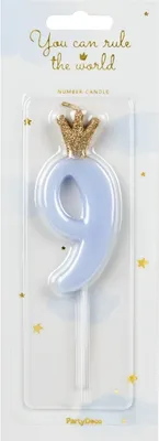 Obrázek produktu pro Narozeninová svíčka 9 modrá