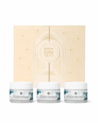 Immagine prodotto di Calendario dell'Avvento Douglas Collection Home Spa 2026 con 3 prodotti extra per la cura della pelle, Immagine generata dall'IA