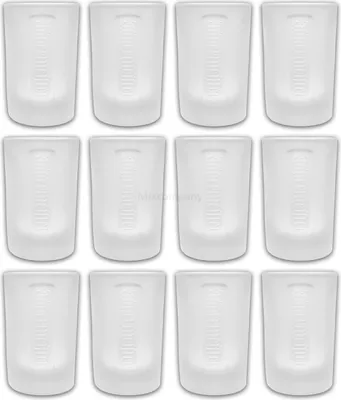 Produktbild von Jägermeister Shotglas Gläser-Set - 12x Shotgläser Milchglas weiss