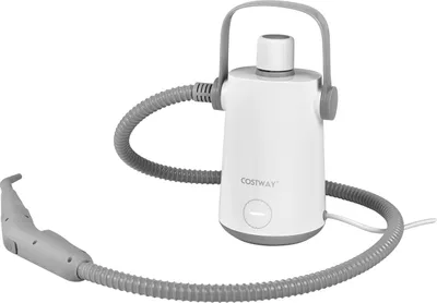 Produktbild von COSTWAY Dampfreiniger Portable Handgerät 3 Bar, Handdampfreiniger mit 300ml Wassertank, 116cm Schlauch, 3m Kabel & 10 Zubehör Set, Grau