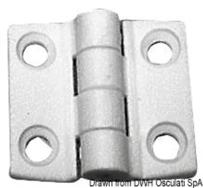 Zdjęcie produktu dla Reinforced nylon zawias, biały 65 x 40 mm Osculati 38.823.31