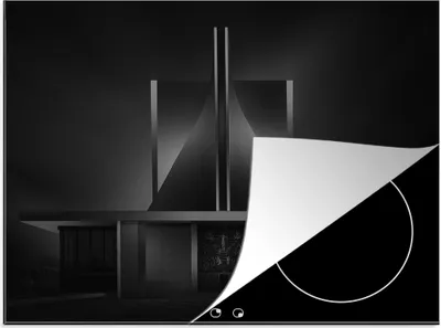 Produktbild von KitchenYeah© Herdabdeckplatte Architektur - San Francisco - Kathedrale , 57x51cm, Küche Deko, Glaskeramikkochfeld Herdabdeckung, Abdeckplatte fùr Kochfeld
