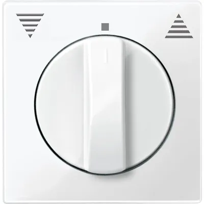 Produktbild von Merten 567119 Zentralplatte für Rollladen-Tast-Rastschalter-Einsatz , polarweiß glänzend, System M