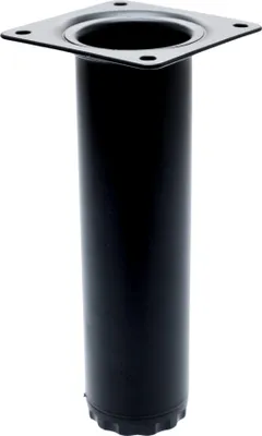 Produktbild von Möbelfuß schwarz Möbelbein 20 cm Sockelfuss + 1 cm höhenverstellbar