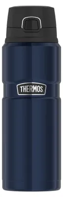 Produktbild von THERMOS STAINLESS KING Thermosflasche blau 0,70l - Edelstahl, absolut dicht, 15h heiß & 24h kalt, spülmaschinenfest, Trinkflasche für Tee, Kaffee & Wa