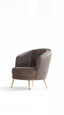 Produktbild von Sessel Modern Braun Elegant Polstersessel Clubsessel Cocktailsessel
