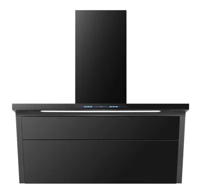 Produktbild von PKM WS55-90A+GCB Dunstabzugshaube 90 cm, Glas, Schwarz