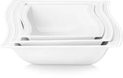 Produktbild von Porzellan-Schüssel-Set 4-teilig weiß 18-25cm