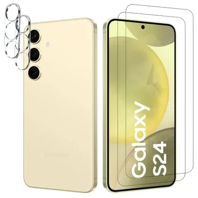 Zdjęcie produktu dla Osłona ekranu aparatu 4 w 1 do oryginalnego Samsung Galaxy S24 Przezroczyste szkło ochronne