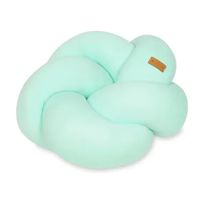Image de Coussin décoratif tressé menthe