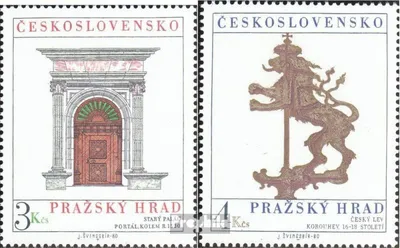 Produktbild von Briefmarken Tschechoslowakei 1980 Mi 2584-2585 (kompl.Ausg.) postfrisch Prager Burg