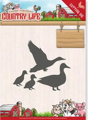 Produktbild von Stanzschablone - Yvonne Creations - Country Life - Ente