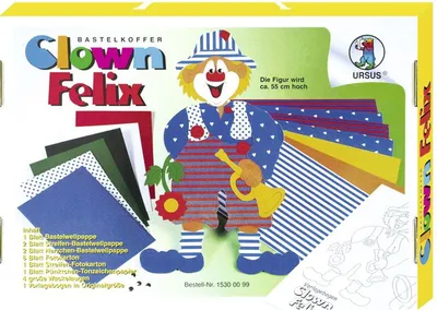 Produktbild von Bastelkoffer Clown Felix 25x35cm