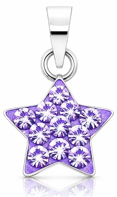 Produktbild von LUISIA® Kettenanhänger "Stern" mit Kristallen von Swarovski® | Flieder