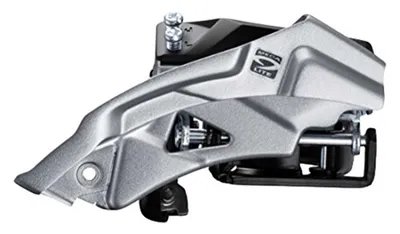 Immagine prodotto di SHIMANO EFDM2000TSX3 deragliatore Top-Swing Dual Pull FD-M2000TSX3 63-66°, 34,9/31,8/28,6 mm, argento/nero