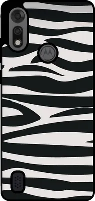Obrázok produktu pre Smartphonica Puzdro na telefón vhodné pre Motorola Moto E6i / E6s 2020 s potlačou zebry - TPU zadný kryt s dizajnom zebry - Black White