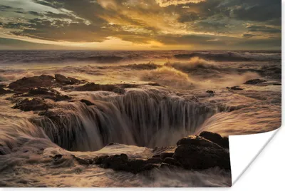Produktbild von MuchoWow® Poster Meer - Wasser - Steine 60x40 cm - Schlafzimmerdekoration