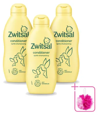 Produktbild von 3 x Zwitsal Baby-Conditioner Mild & Pflegend - 200 ml - Sparpackung - 3 Stücke