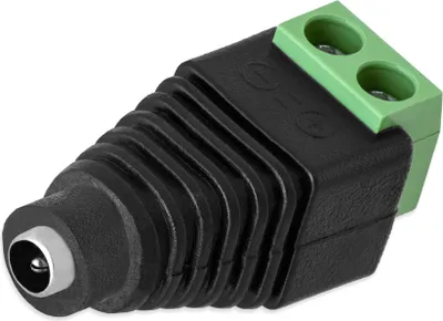 Produktbild von 1x DC Buchse Hohlbuchse 1,35 mm - 3,5 mm Adapter Stecker > Terminal Block 2 Pin Schraubbar