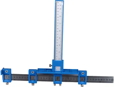 Obrázek produktu pro Punch Locator Drill Guide Přesné multifunkční hliníkové slitiny Cabinet Hardware Jig Tool