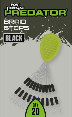 Immagine prodotto di Fox Rage Predator Braid Stops Nero - 10 fermi