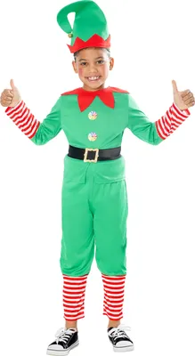 Produktbild von Bristol Novelty - Kostüm - Kinder BN6196 (104) (Grün/Rot/Weiß)