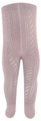 Produktbild von Kinderstrumpfhose aus Baumwolle Ajour – Rosenrauch – 92-98