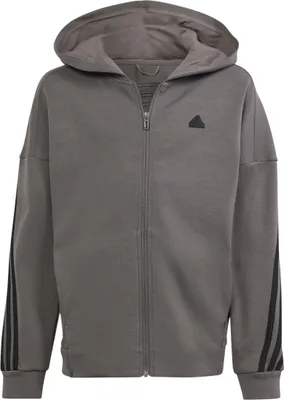 Produktbild von ADIDAS Future Icons 3-Streifen Kapuzenjacke Kinder braun 128