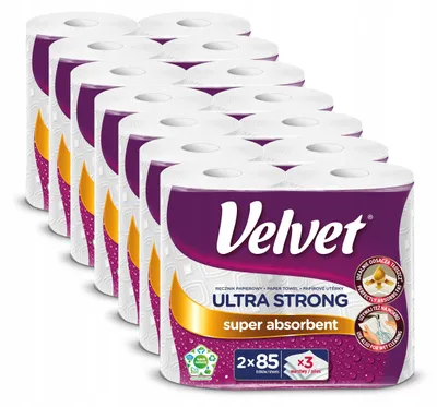Image de Velvet Ultra Strong : essuie-tout de cuisine, 3 couches, extra résistant