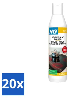 Produktbild von 20 x HG Kookplaatreiniger Extra Sterk für Induktions- und Keramikkochfelder - 250 ml - Vorteilspackung - 20 Stücke