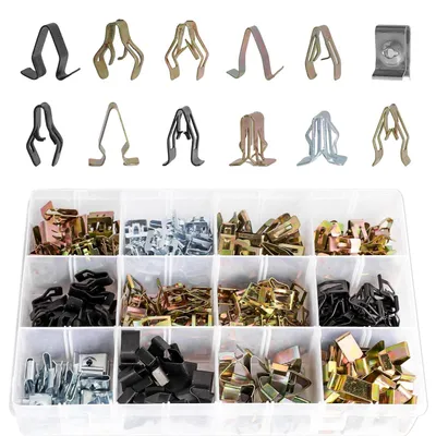 Imagen del producto de Clips de metal para fijación en el interior del automóvil, paquete de 240 unidades