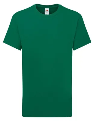 Productafbeelding van Fruit of the Loom - T-shirt voor kinderen, model FK2779 (maat 164-170), kleur: collegegroen